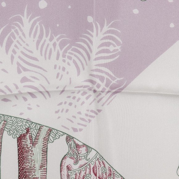HERMES Pink Scarf - Picture 6 of 10